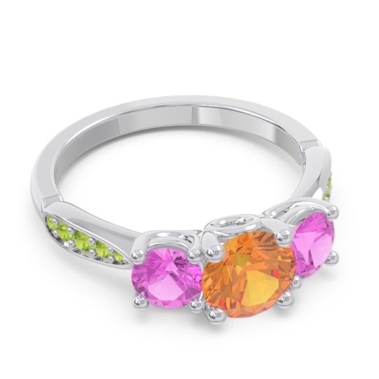 Three Stone Pave Zasti Ring