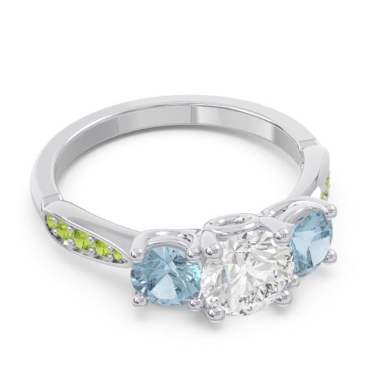 Three Stone Pave Zasti Ring