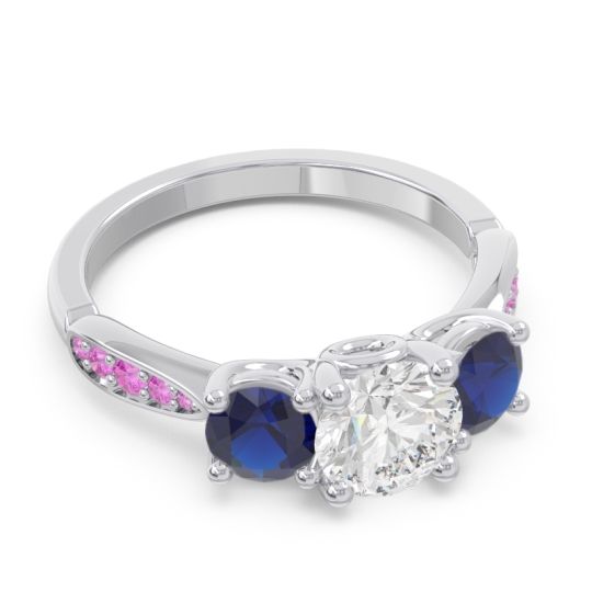 Three Stone Pave Zasti Ring