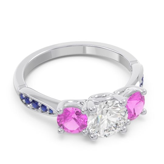 Three Stone Pave Zasti Ring