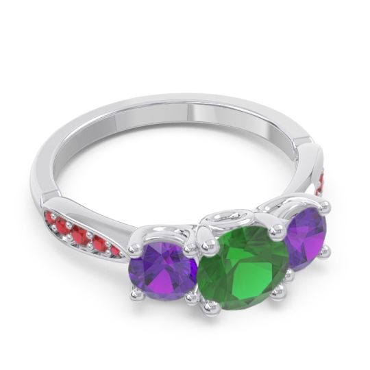 Three Stone Pave Zasti Ring