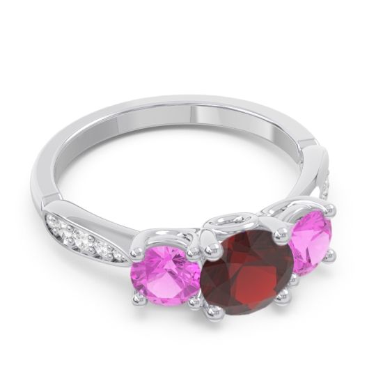 Three Stone Pave Zasti Ring