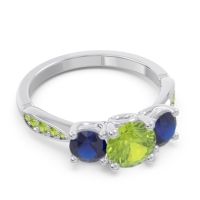 Three Stone Pave Zasti Ring