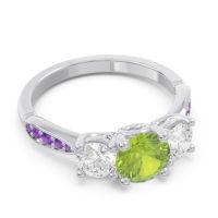 Three Stone Pave Zasti Ring