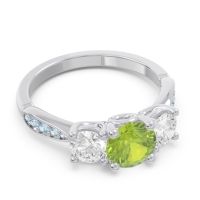 Three Stone Pave Zasti Ring