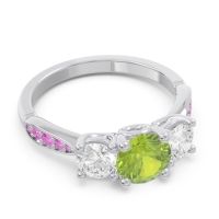 Three Stone Pave Zasti Ring