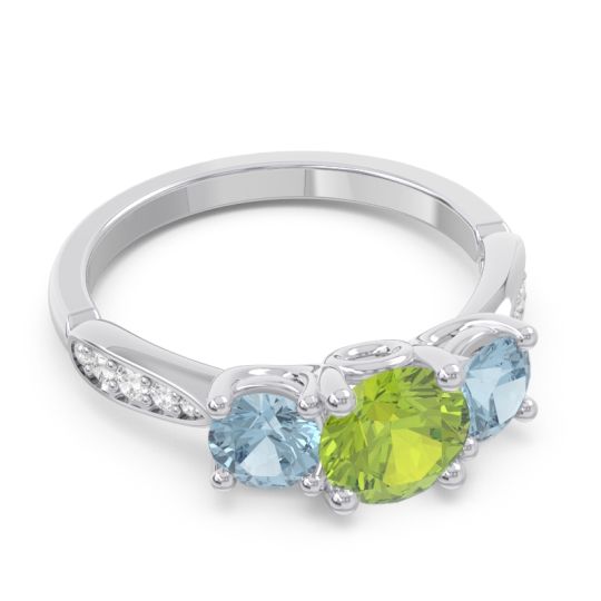 Three Stone Pave Zasti Ring