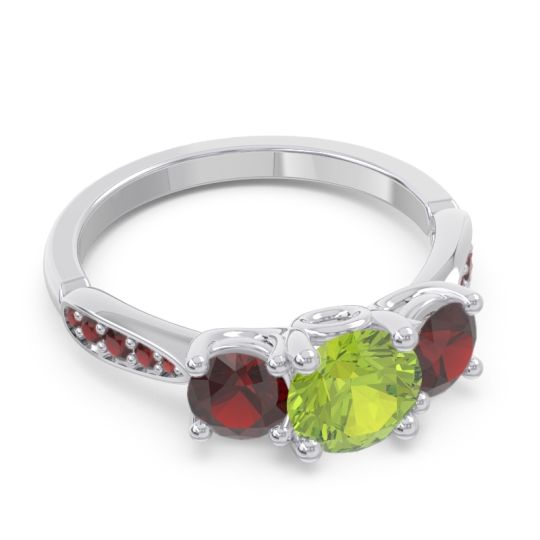 Three Stone Pave Zasti Ring