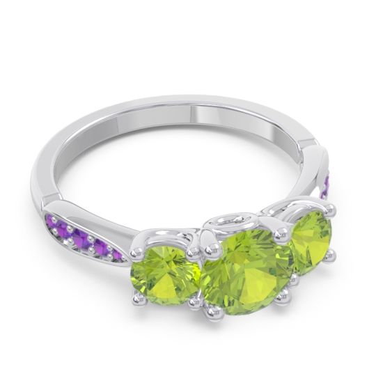 Three Stone Pave Zasti Ring