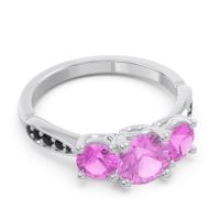 Three Stone Pave Zasti Ring