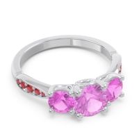 Three Stone Pave Zasti Ring