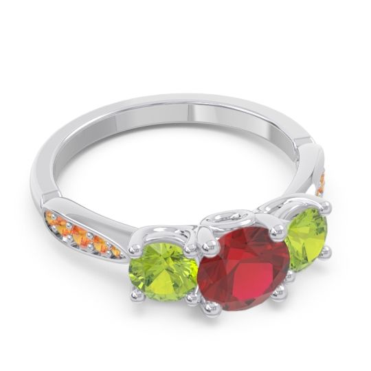 Three Stone Pave Zasti Ring