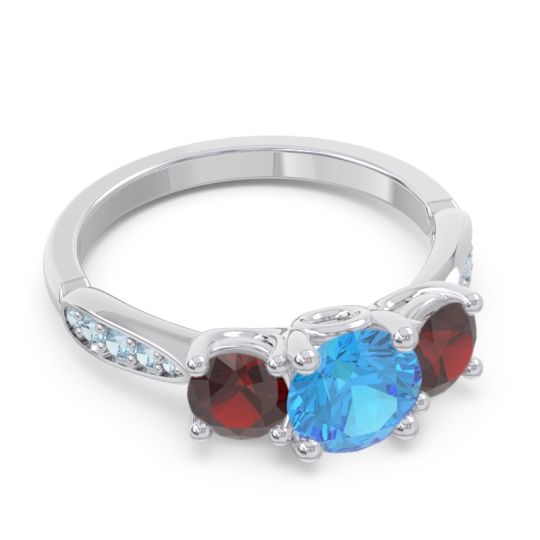 Three Stone Pave Zasti Ring