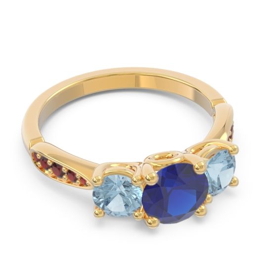 Three Stone Pave Zasti Ring