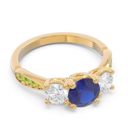 Three Stone Pave Zasti Ring