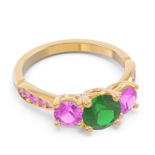 Three Stone Pave Zasti Ring