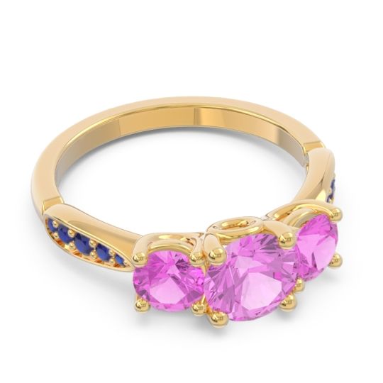 Three Stone Pave Zasti Ring