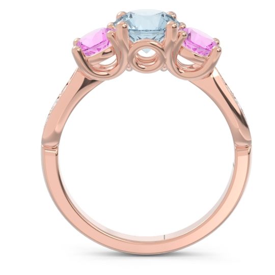 Three Stone Pave Zasti Ring