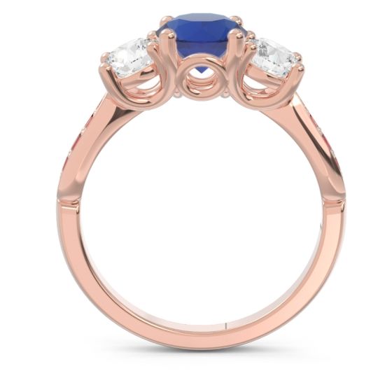 Three Stone Pave Zasti Ring