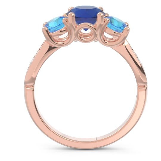 Three Stone Pave Zasti Ring