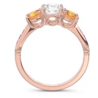 Three Stone Pave Zasti Ring