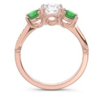 Three Stone Pave Zasti Ring