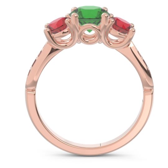 Three Stone Pave Zasti Ring