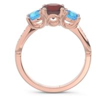 Three Stone Pave Zasti Ring