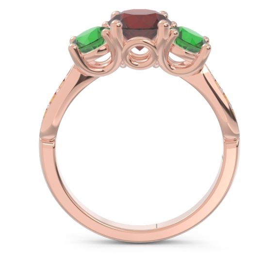 Three Stone Pave Zasti Ring