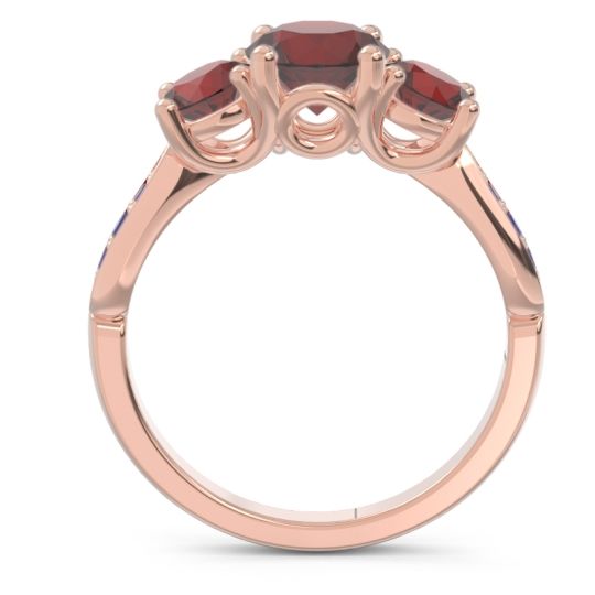 Three Stone Pave Zasti Ring