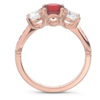 Three Stone Pave Zasti Ring