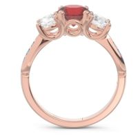 Three Stone Pave Zasti Ring