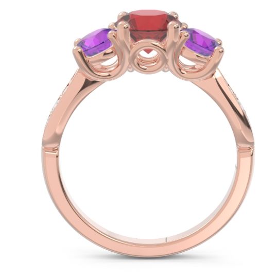 Three Stone Pave Zasti Ring