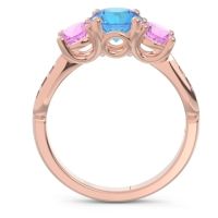 Three Stone Pave Zasti Ring