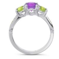 Three Stone Pave Zasti Ring