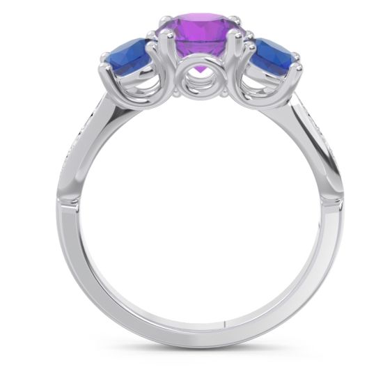 Three Stone Pave Zasti Ring