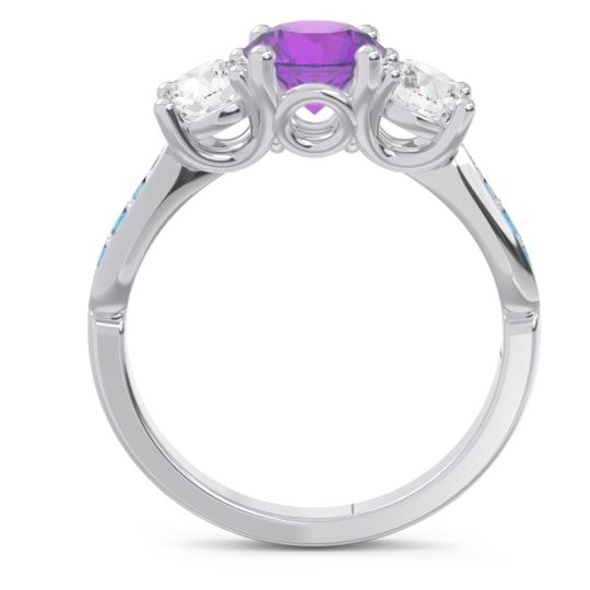 Three Stone Pave Zasti Ring