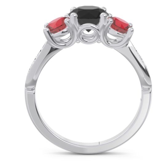 Three Stone Pave Zasti Ring