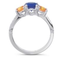 Three Stone Pave Zasti Ring