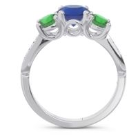 Three Stone Pave Zasti Ring