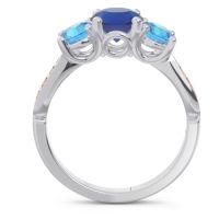 Three Stone Pave Zasti Ring