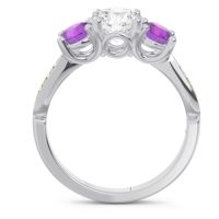 Three Stone Pave Zasti Ring