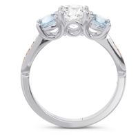 Three Stone Pave Zasti Ring