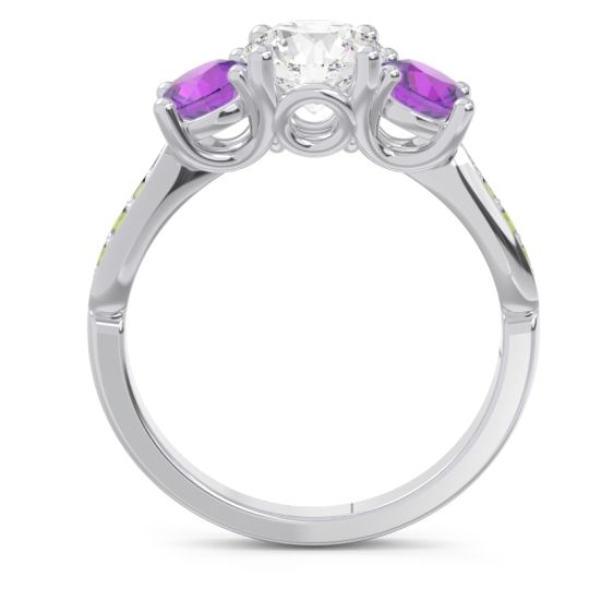 Three Stone Pave Zasti Ring