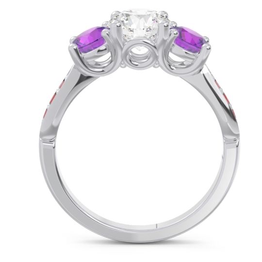 Three Stone Pave Zasti Ring