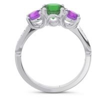 Three Stone Pave Zasti Ring