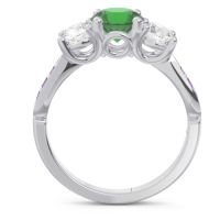 Three Stone Pave Zasti Ring