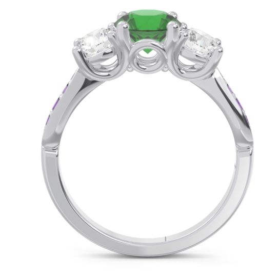 Three Stone Pave Zasti Ring