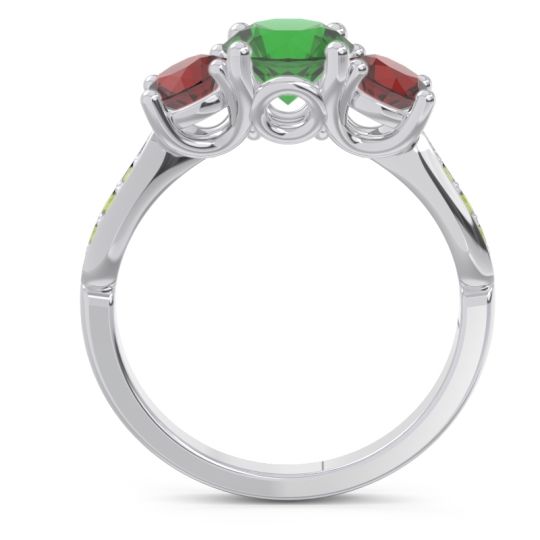 Three Stone Pave Zasti Ring