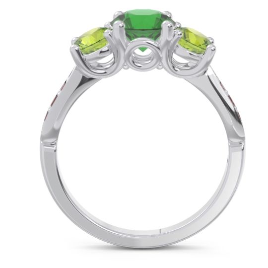 Three Stone Pave Zasti Ring